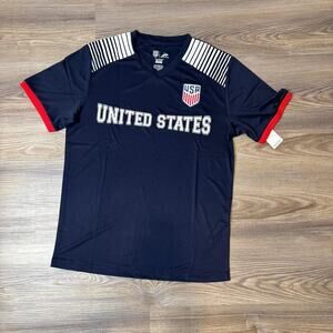 USA Soccer Icon Sports Navy Game Day Jersey Shirt Men’s Small